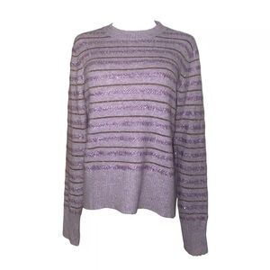 J. Crew Purple Striped Sweater